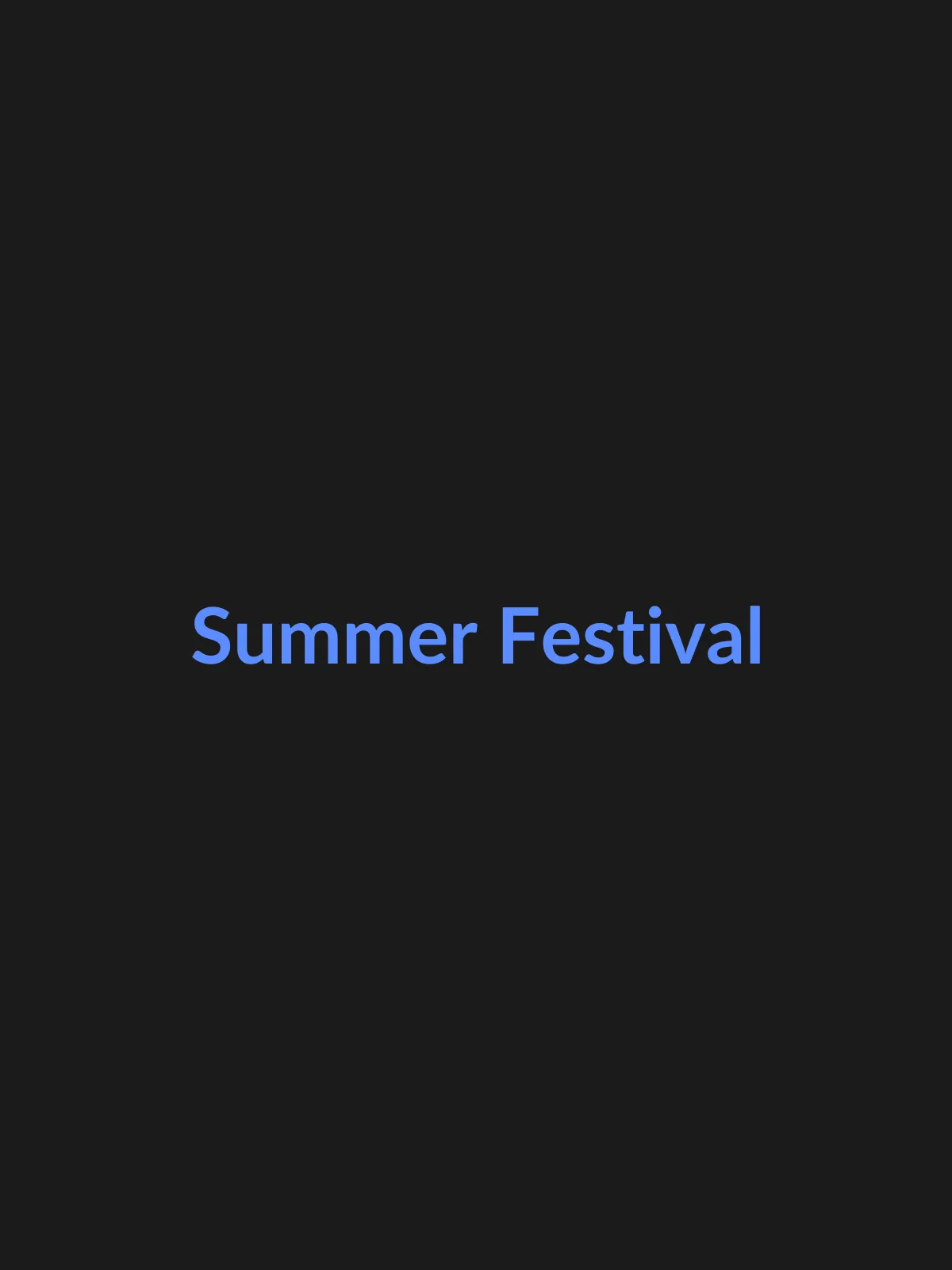 Carnal Goat Summer Festival